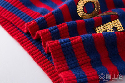 【炫沛2018歐秋裝新款條紋老虎頭亮片刺繡兔絨毛衣廠家批發針織衫152】汕頭市澄海區炫沛毛織廠 - 產品庫