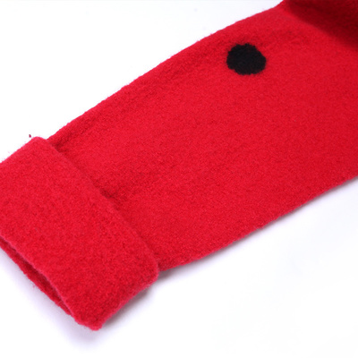 MOVEUP幻走 2016女裝冬季新品剪邊寬松保暖羊毛毛織短款T恤