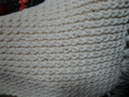 關于毛織圍巾的問題,我想問下下面這圖是什么織法